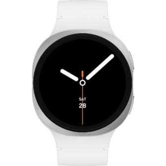 Samsung Galaxy Watch8 LTE Aluminium 44mm Αδιάβροχο με eSIM και Παλμογράφο (Ασημί)