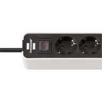 Brennenstuhl Ecolor Πολύπριζο 4 Θέσεων με 2 USB-C, Διακόπτη και Καλώδιο 1.5m