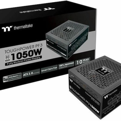 Thermaltake Toughpower PF3 1050W Μαύρο Τροφοδοτικό Υπολογιστή Full Modular 80 Plus Platinum