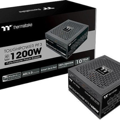 Thermaltake Toughpower PF3 1200W Μαύρο Τροφοδοτικό Υπολογιστή Full Modular 80 Plus Platinum