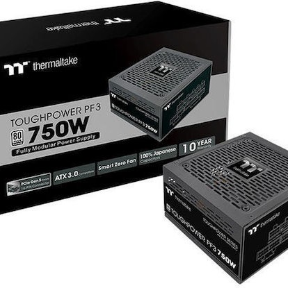 Thermaltake Toughpower PF3 750W Μαύρο Τροφοδοτικό Υπολογιστή Full Modular 80 Plus Platinum