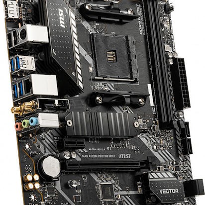 MSI A520M Vector WIFI Motherboard Micro ATX με AMD AM4 Socket 7D14-008R