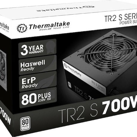 Thermaltake TR2 S 700W Μαύρο Τροφοδοτικό Υπολογιστή Full Wired 80 Plus Standard