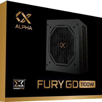 Xigmatek Fury 1100W Μαύρο Τροφοδοτικό Υπολογιστή Full Modular 80 Plus Gold