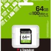64gb Sd Memory Card Kingston Canvas Select Plus Uhs-i U1 V10 Read Speed Up To 100mb/s