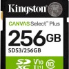256gb Sd Memory Card Kingston Canvas Select Plus Class 10 Uhs-i Read Speed Up To 100mb/s