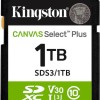 1tb Sd Memory Card Kingston Canvas Select Plus Class 10 Uhs-i Read Speed Up To 150mb/s