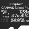 Kingston Canvas Select Plus microSDXC 128GB Class 10 U1 A1 με αντάπτορα