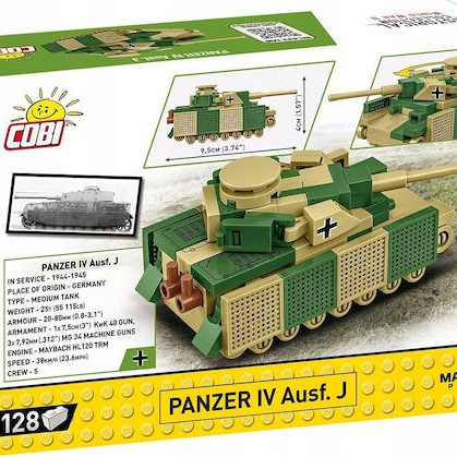 Cobi Τουβλάκια Panzer IV Ausf J για 6+ Ετών 128τμχ