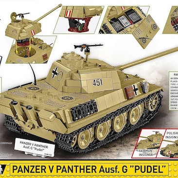 Cobi Τουβλάκια Panzer V Panther G Pudel 1133τμχ