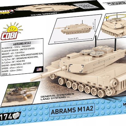 Cobi Τουβλάκια Abrams M1A2 για 6+ Ετών 174τμχ