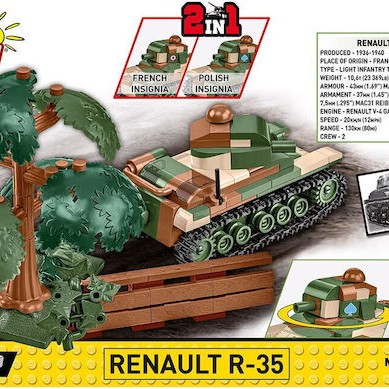 Cobi Τουβλάκια WWII Renault R-35 258τμχ