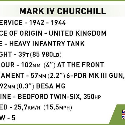 Cobi Τουβλάκια Mark Iv Churchuill 668τμχ