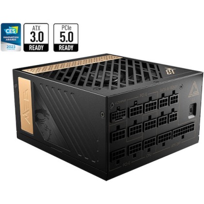 MSI MEG Ai1300P PCIE5 1300W Μαύρο Τροφοδοτικό Υπολογιστή Full Modular 80 Plus Platinum