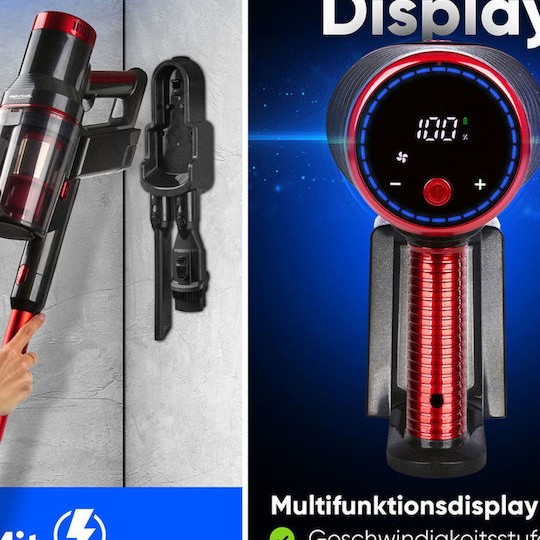 ProfiCare Pc-bs Επαναφορτιζόμενη Σκούπα Stick 22.2V Κόκκινη