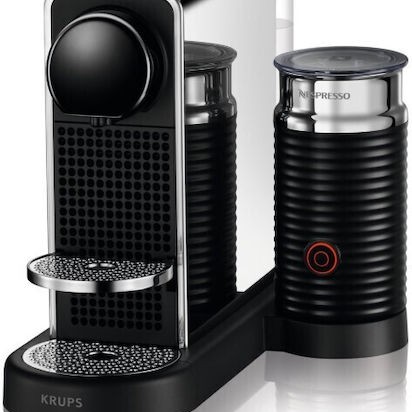 Krups CitiZ & Milk Καφετιέρα για Κάψουλες Nespresso με Αφρογαλιέρα Μαύρη