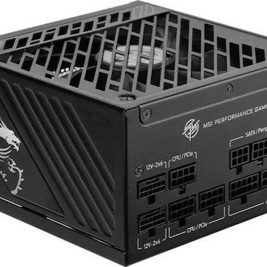 MSI A850GS 850W Μαύρο Τροφοδοτικό Υπολογιστή Full Modular 80 Plus Gold