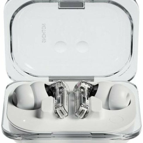 Nothing Ear (a) In-ear Bluetooth Handsfree Ακουστικά με Αντοχή στον Ιδρώτα και Θήκη Φόρτισης Λευκά