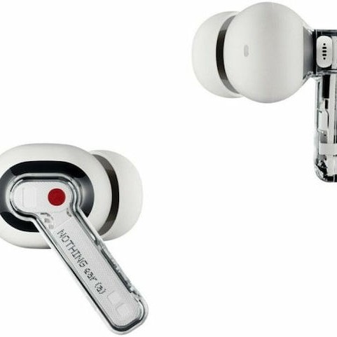Nothing Ear (a) In-ear Bluetooth Handsfree Ακουστικά με Αντοχή στον Ιδρώτα και Θήκη Φόρτισης Λευκά