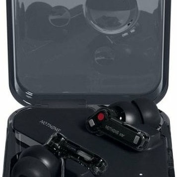 Nothing Ear In-ear Bluetooth Handsfree Ακουστικά με Αντοχή στον Ιδρώτα και Θήκη Φόρτισης Μαύρα