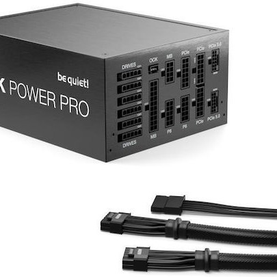 Be Quiet Dark Power Pro 13 1600W Μαύρο Τροφοδοτικό Υπολογιστή Full Modular 80 Plus Titanium