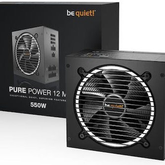 Be Quiet Pure Power 12 M 550W Μαύρο Τροφοδοτικό Υπολογιστή Full Modular 80 Plus Gold