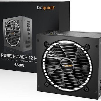 Be Quiet Pure Power 12 M 650W Μαύρο Τροφοδοτικό Υπολογιστή Full Modular 80 Plus Gold