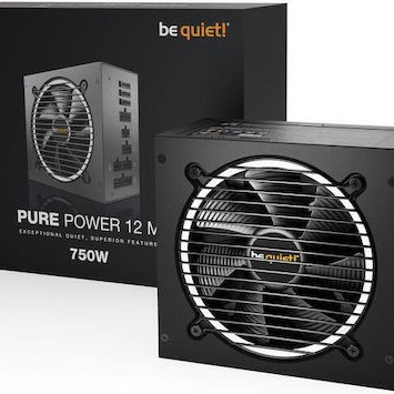 Be Quiet Pure Power 12 M 750W Μαύρο Τροφοδοτικό Υπολογιστή Full Modular 80 Plus Gold