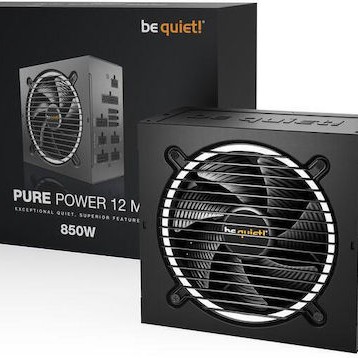 Be Quiet Pure Power 12 M 850W Μαύρο Τροφοδοτικό Υπολογιστή Full Modular 80 Plus Gold