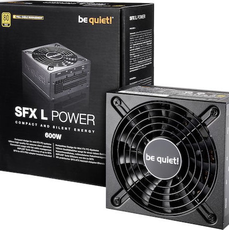 Be Quiet SFX-L Power 600W Μαύρο Τροφοδοτικό Υπολογιστή Full Modular 80 Plus Gold