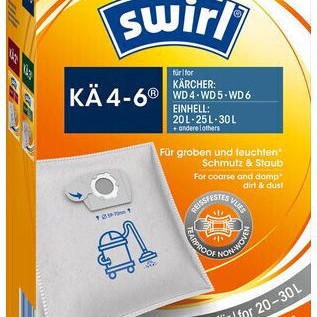 Swirl KAE 4-6 Σακούλες Σκούπας 3τμχ Συμβατή με Σκούπα Einhell