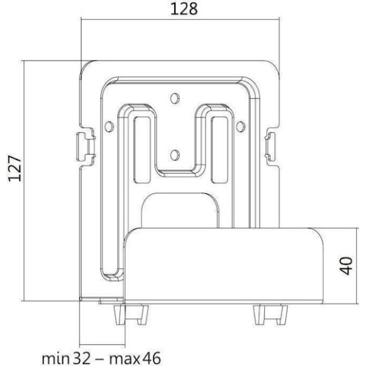 LogiLink Επιτοίχια Βάση Περιφερειακών Γκρι (BP0049)