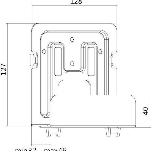 LogiLink Επιτοίχια Βάση Περιφερειακών Γκρι (BP0049)