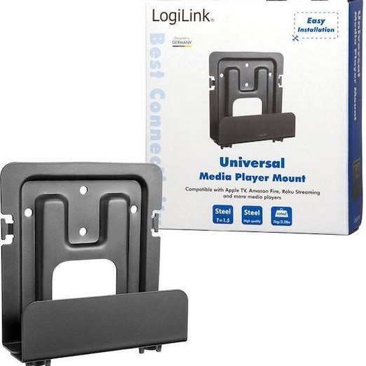 LogiLink Επιτοίχια Βάση Περιφερειακών Γκρι (BP0049)