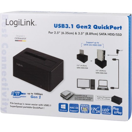 LogiLink QP0027 Docking Station Σκληρών Δίσκων SATA 2.5