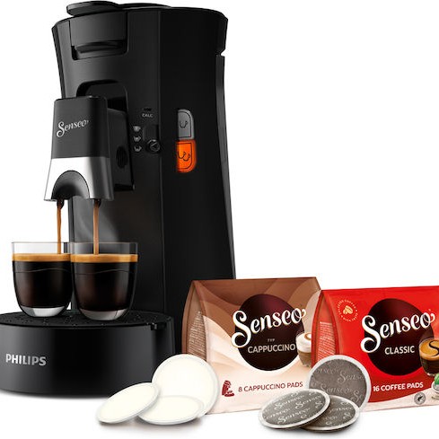 Philips Senseo Select Καφετιέρα για Κάψουλες Senseo Πίεσης 1bar Μαύρη