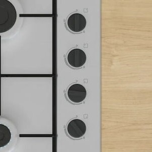 Bosch Serie 2 Εστία Φυσικού Αερίου Αυτόνομη 58x51.8εκ. Ασημί