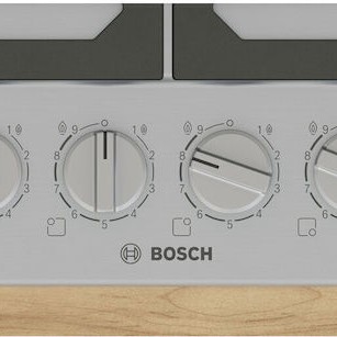 Bosch Serie 6 Εστία Φυσικού Αερίου Αυτόνομη 58.2x52εκ. Ασημί