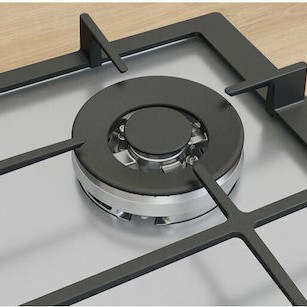 Bosch Serie 6 Εστία Φυσικού Αερίου Αυτόνομη 58.2x52εκ. Ασημί