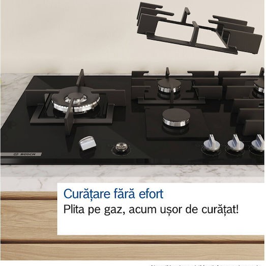 Bosch Serie 8 Εστία Φυσικού Αερίου Αυτόνομη 91.5x52εκ.