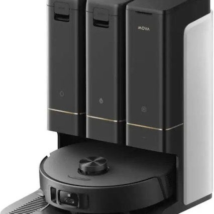 Mova Z50 Ultra Σκούπα Ρομπότ για Σκούπισμα & Σφουγγάρισμα με Wi-Fi Μαύρη