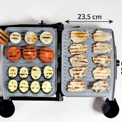 Cecotec Τοστιέρα Γκριλιέρα 2000W Inox