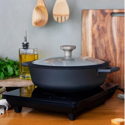 Cecotec Full Crystal Onyx Επιτραπέζια Εστία Επαγωγική Μονή Μαύρη