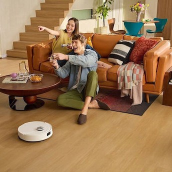 Roborock Q10 VF Σκούπα Ρομπότ για Σκούπισμα & Σφουγγάρισμα με Χαρτογράφηση και Wi-Fi Λευκή