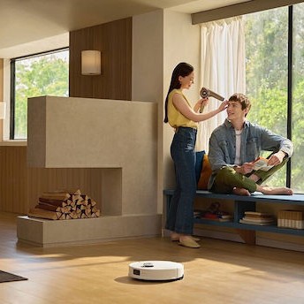 Roborock Q10 VF Σκούπα Ρομπότ για Σκούπισμα & Σφουγγάρισμα με Χαρτογράφηση και Wi-Fi Λευκή