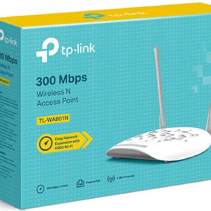 TP-LINK TL-WA801N v6 Access Point Wi‑Fi 4 Single Band (2.4GHz)