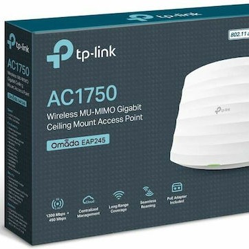 TP-LINK EAP245 v1 Access Point Wi‑Fi 5 Dual Band (2.4 & 5GHz)