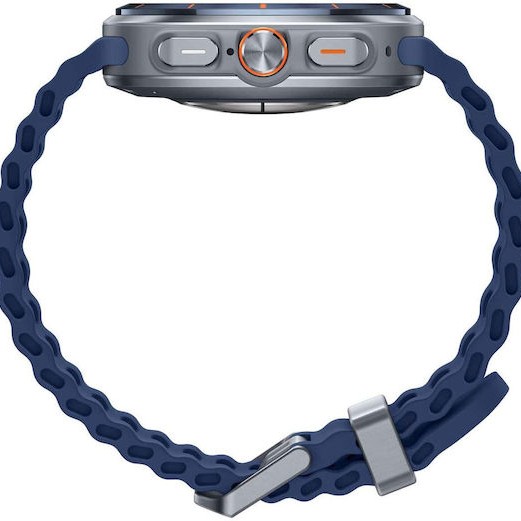 Samsung Galaxy Watch Ultra (2025) Titanium 47mm Αδιάβροχο με eSIM και Παλμογράφο (Μπλε)