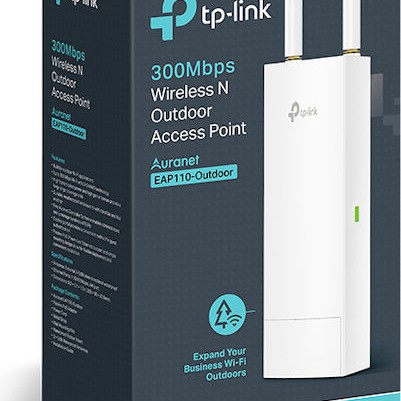 TP-LINK EAP110-Outdoor v3 Access Point Wi‑Fi 4 Single Band (2.4GHz) για Εξωτερική τοποθέτηση