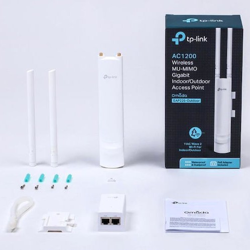 TP-LINK EAP225-Outdoor v3 Access Point Wi‑Fi 5 Dual Band (2.4 & 5GHz) για Εξωτερική τοποθέτηση